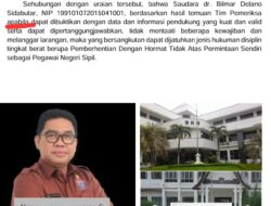 BKN Tegaskan Tak Rekomendasikan Pemecatan dr. Bilmar, Pemkab Samosir Kian Terpojok