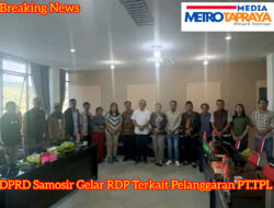 Pansus DPRD Samosir Gelar RDP dengan Aliansi Gerakan Rakyat Tutup TPL (AGRT) Bahas Data-data Pelanggaran PT TPL