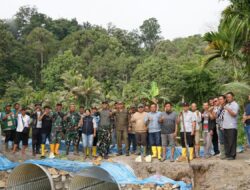 Bupati Tapanuli Utara Tinjau Pembangunan Jembatan Pascabencana di Purbatua