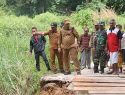 Respons Cepat Bupati Tapanuli Utara, Tinjau Jembatan Putus dan Temui Warga Garoga