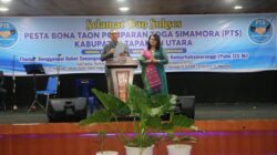 Hadiri Pesta Bona Taon PTS, Bupati Tapanuli Utara Harapkan Sinergitas Seluruh Elemen