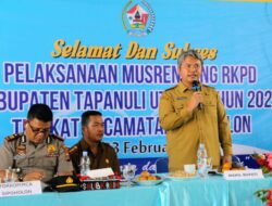 Arah Pembangunan Pemerintah Kabupaten Tapanuli Utara fokus pada 3 hal, termasuk SDM Unggul.