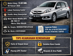 Hilangnya Honda Mobilio di Siang Bolong: Alarm Pencurian Kendaraan di Pematang Siantar