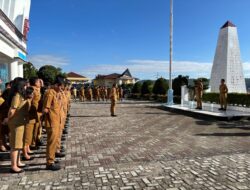 Bupati Tapanuli Utara Pimpin Apel Gabungan, Tekankan Integritas dan Kesiapsiagaan Menghadapi Libur Panjang