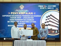 Tepati Tenggat Waktu, Pemkab Tapanuli Utara Serahkan LKPD Unaudited TA 2025 ke BPK RI Perwakilan Sumut