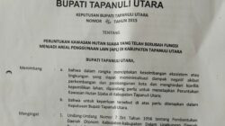 Polemik Hutan Kemenyan Sijaba di Taput, SK Bupati Nomor 46 Tahun 2015 Dipersoalkan