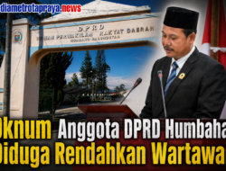 Viral! Anggota DPRD Humbahas Dari Partai NasDem Diduga Rendahkan Wartawan