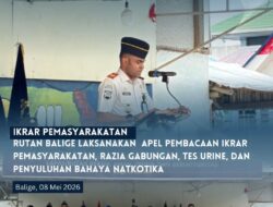 Rutan Balige Gelar Apel dan Razia Gabungan, Tegaskan Komitmen Berantas Narkoba dan HP Ilegal