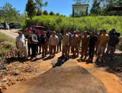 Sinergi Lintas Provinsi, Bupati JTP Hutabarat Tinjau Pemulihan Jalan BKPSU dan Lokasi Huntap Bantuan Gubernur Jabar