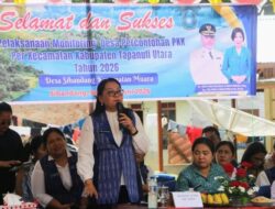 Ketua TP PKK Taput Tekankan Pentingnya Data Dasawisma dan Sinergi Lintas Sektor dalam Monitoring Desa Percontohan