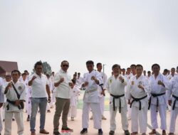 Bupati JTP Hutabarat Resmikan Ujian Kenaikan Sabuk Kyu Wadokai, Diikuti 300 Karateka