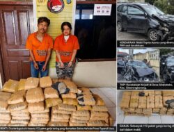 Apes Dobel! Sudahlah Kecelakaan di Sitabotabo, Rahasia 112 Paket Ganja Pria Ini Malah Terbongkar