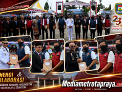 Hari jadi KE-23 humbahas, Bupati beri penghargaan satresnarkoba polres humbahas: bukti sinergi dan dukungan nyata pemerintah daerah