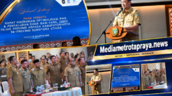 Bupati humbahas hadiri rakor optimalisasi pad sumut — dapat apresiasi proposal kampung kreatif & terima DBH Rp9,3 miliar tambah kas daerah!